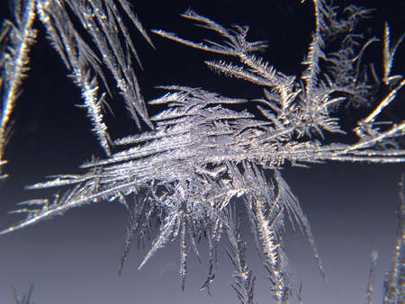 Ice on the window 