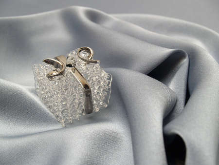 Glass gift box decoration     