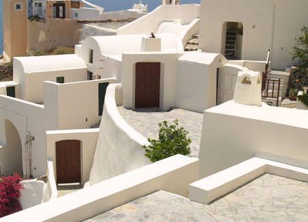 Wonderful sunny view on Santorini, Greece     の写真素材