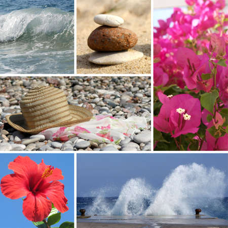 Resort collage - vacation / tourist collage2の写真素材