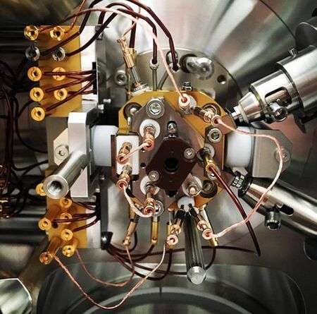 Electrons on molecule, modern technology, engineering, science,の写真素材