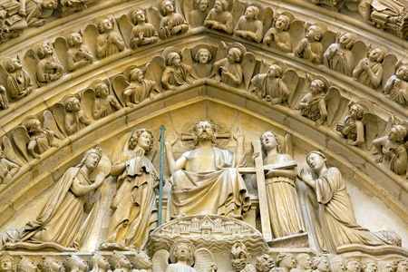 Judgment Day, Notre Dame de Paris  Paris France の写真素材