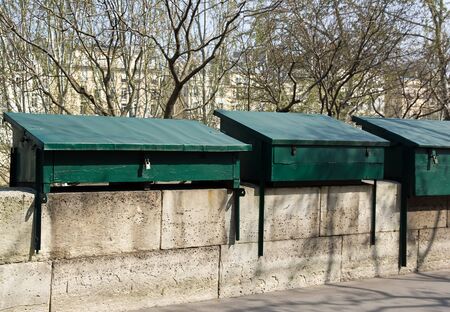 dock booksellers shops closed  Paris France 