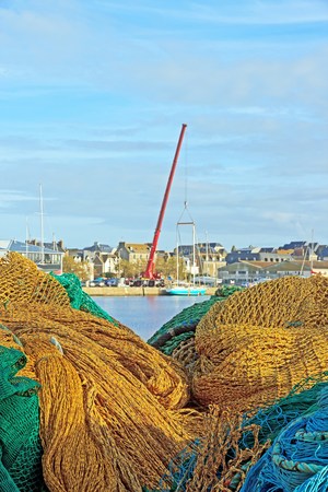St Malo, between the threads of the fishing port Brittany Franceの写真素材