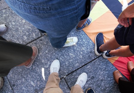 Walking for the climate - Up for the climate. Ecological demonstration. Paris France Saturday, September 08th, 2018.のeditorial素材