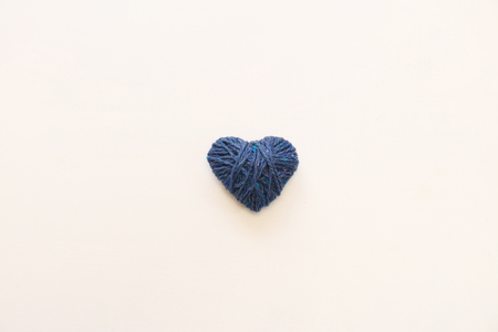 Blue heartの写真素材