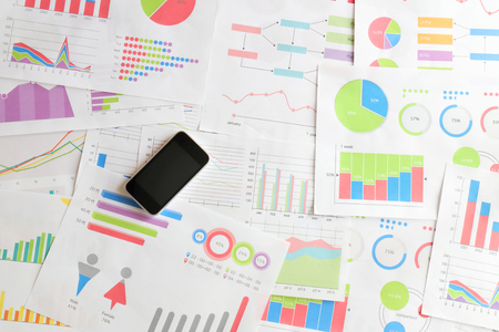 Bird's eye view Office imageの写真素材