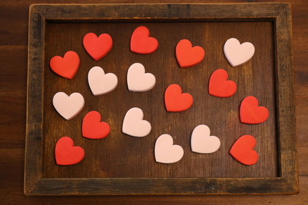 Heart objectsの写真素材