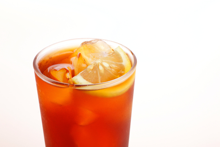 Ice tea with lemonの写真素材