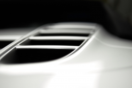 car grill of a modern fast car の写真素材