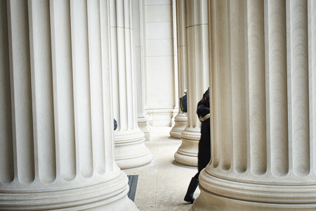 Row of marble columns 
