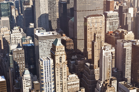 Aerial view of New York City from Empire State Buildingのeditorial素材