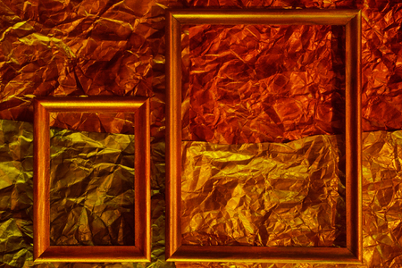 Vintage frame on faded grunge stylized textureの写真素材