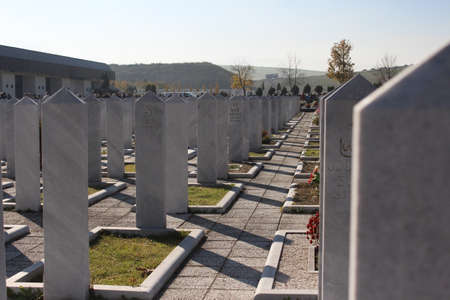 Muslim Islamic cemeteryの写真素材