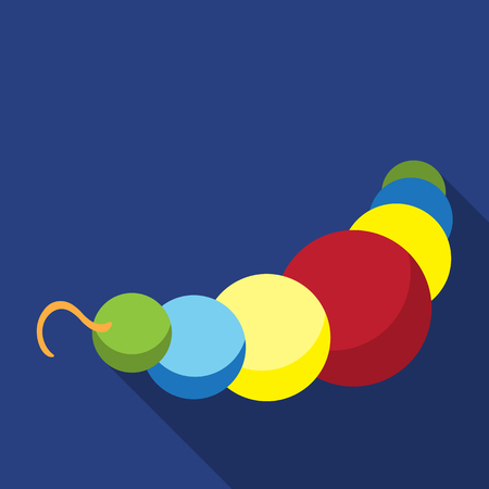 Toy for baby. Baby's rattle. Inventory for the baby. It is easy to edit. Vector illustration.のイラスト素材