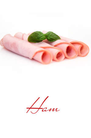 ham - smoked meat slices の写真素材