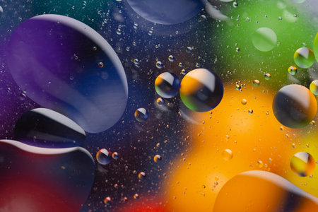 Fantasy colorful aqua background