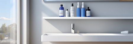 Design a simple, clean and minimalist background for showing products in presentationsの素材