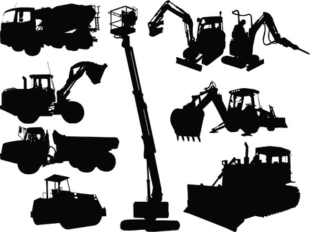construction machineのイラスト素材