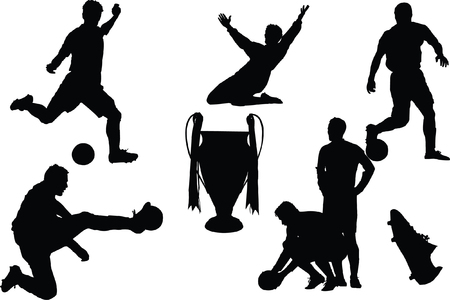 football action のイラスト素材