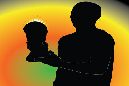 player with the cup のイラスト素材