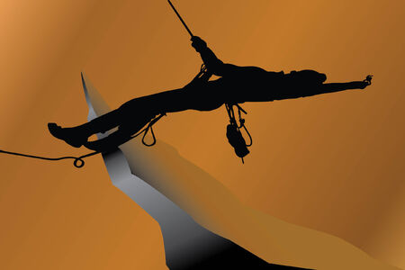 Mountain climbingのイラスト素材