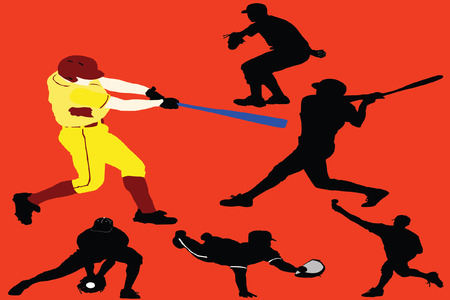 baseball player のイラスト素材