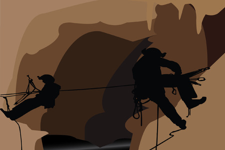 Climber silhouette のイラスト素材