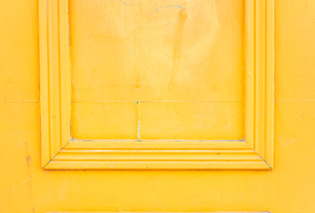Yellow background bright frame door wall dayの写真素材