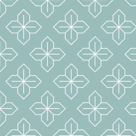 Seamless pattern. Graphic ornament. Floral stylish background. Vector repeating textureのイラスト素材