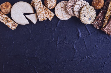 Homemade healthy snacks. Fitness dietary super food.の写真素材