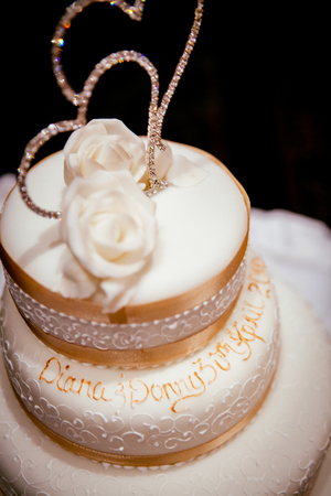 beautiful wedding cakeの写真素材