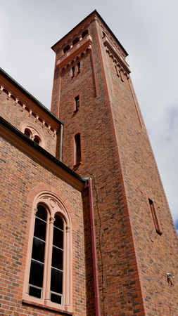 Exterior shot of a funeral chapelのeditorial素材