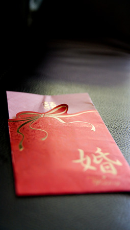 Shot of props & accessories for a chinese weddingの写真素材