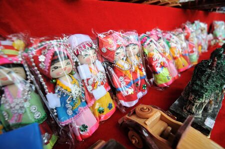 Shot of China oriental art & craft & giftsの写真素材