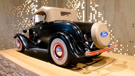 Black vintage ford car modelのeditorial素材