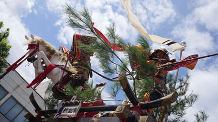 shot of ancient Japanese samurai shrineの写真素材