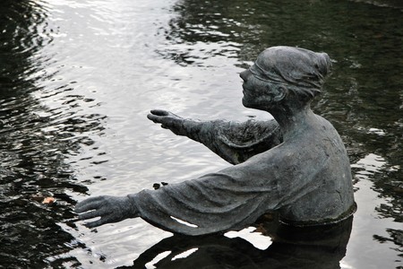 shot of exotic flowers, plants, trees, sculptures inside Singapore Garden by the Bayの写真素材