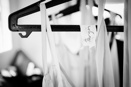 shot of elegant bridal dressの写真素材