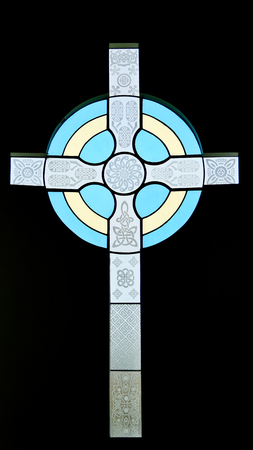 shot of religious christian or catholic chapel and altar for worshippersのeditorial素材