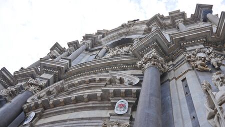 Italy, Catania ancient building and infrastructureの写真素材