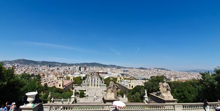Spain, Barcelona, Oct 1st 2019, famous tourist spots like the Spain Museum