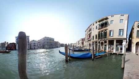 beautiful gondolas use as tourist transportation at Veniceのeditorial素材