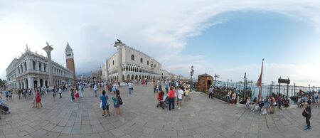 Italy, Venice ancient building and historical infrastructure