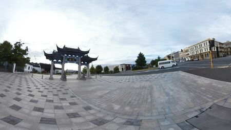 Dunedin, New Zealand, 1st of Jan 2020, Tour of the Chinese Garden at Otago, New Zealand