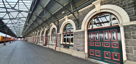 Dunedin, New Zealand, 1st of Jan 2020, shots of the Otago railway station in New Zealandのeditorial素材