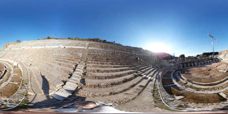 Ephesus, Turkey, 2nd of Feb 2020, daybreak at Dardanel Straits, ferry to Istanbul
