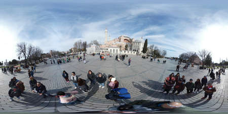 Istanbul, Turkey, 2nd of Feb 2020, St Sofia, a cathedral and a mosque in Turkey