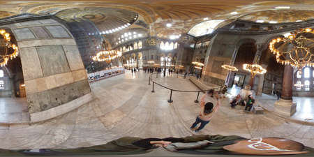 Istanbul, Turkey, 2nd of Feb 2020, St Sofia, a cathedral and a mosque in Turkeyのeditorial素材