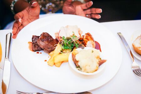 Delicious western beef cuisine and dishesの写真素材